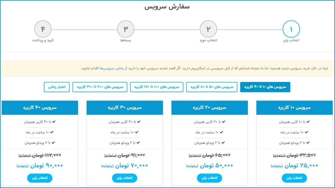 تغییر ساختار پلن ها