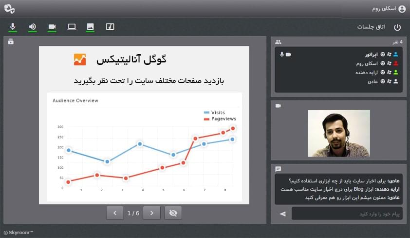 نگارش رسمی اسکای روم بر پایه وب