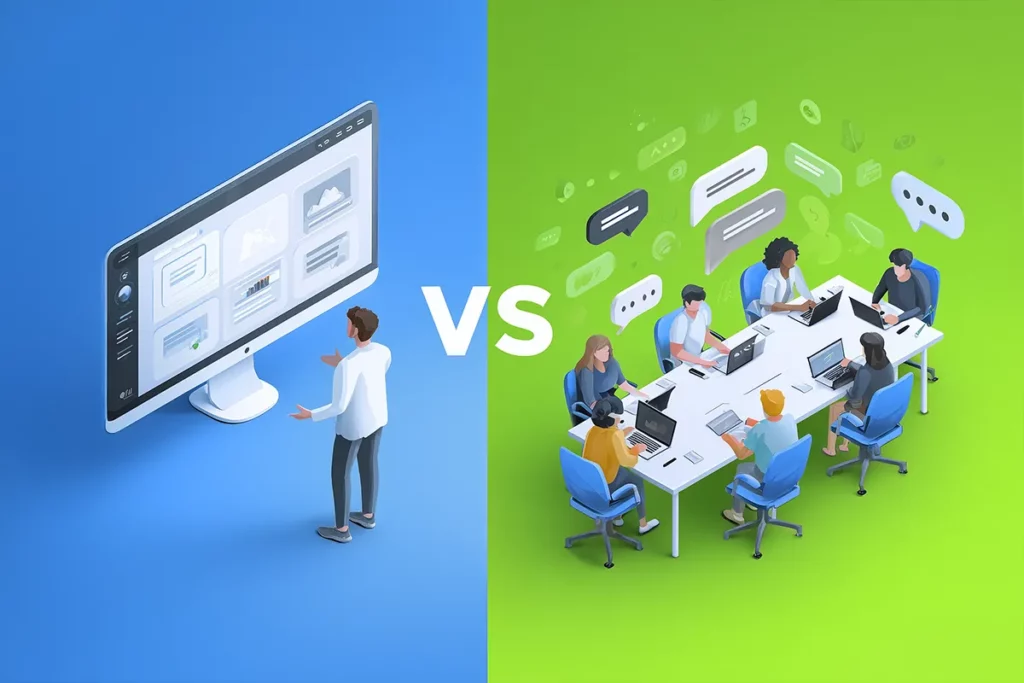 تفاوت وبینار با ویدئو کنفرانس