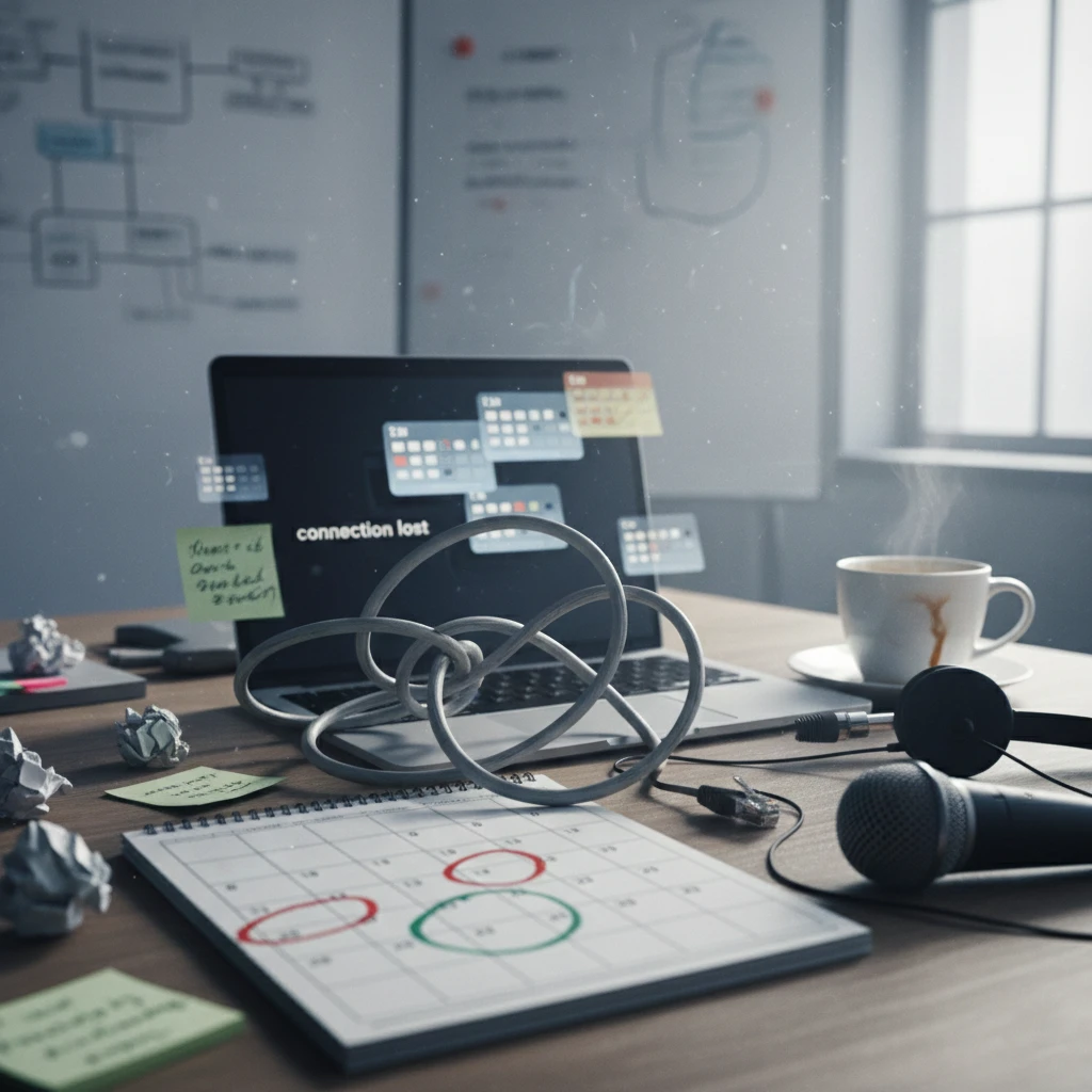 اشتباهات در برنامهریزی وب کنفرانس