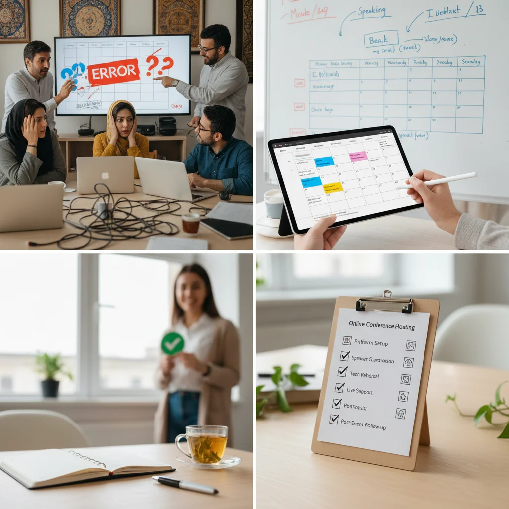 چک لیست برگزاری وب کنفرانس