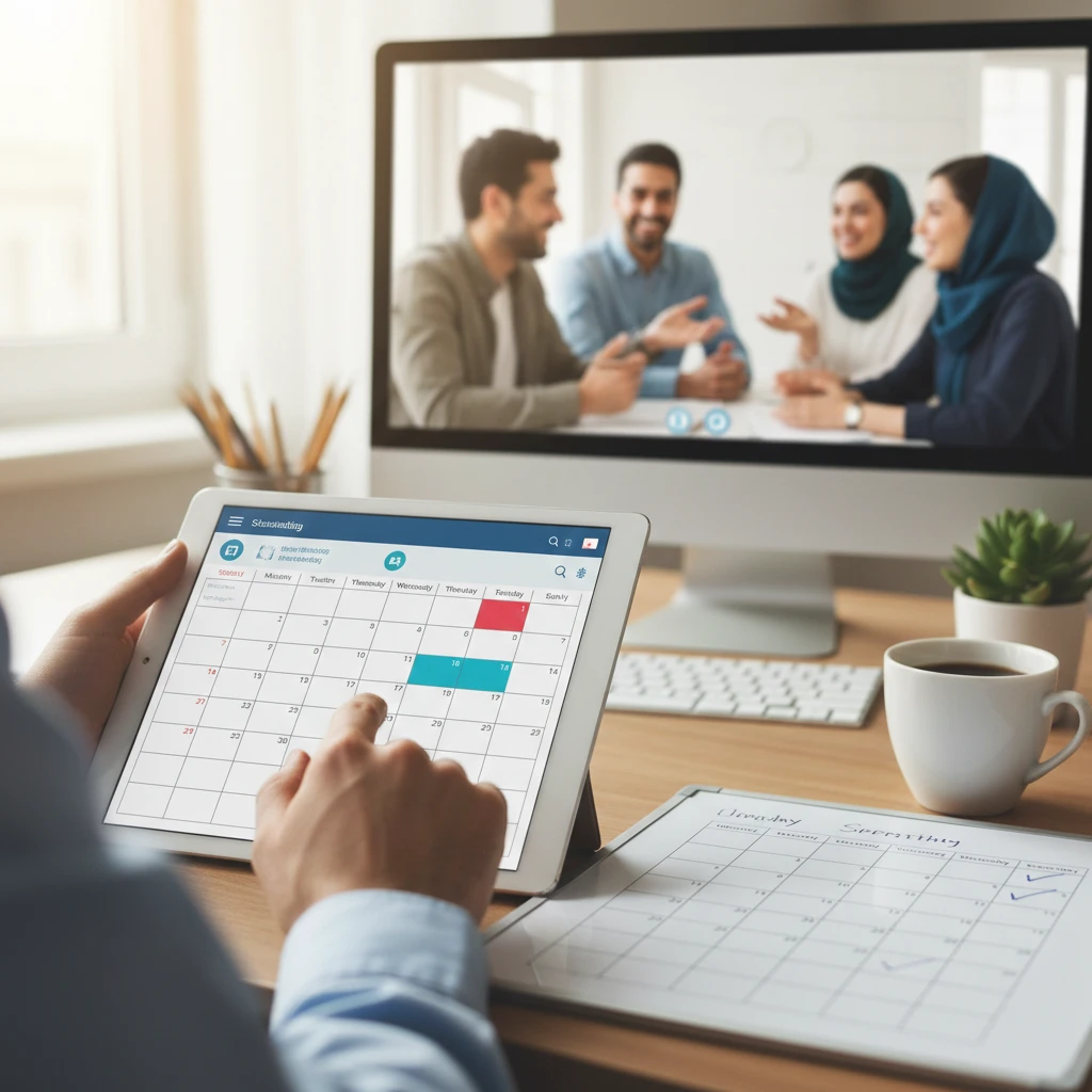 زمانبندی وب کنفرانس