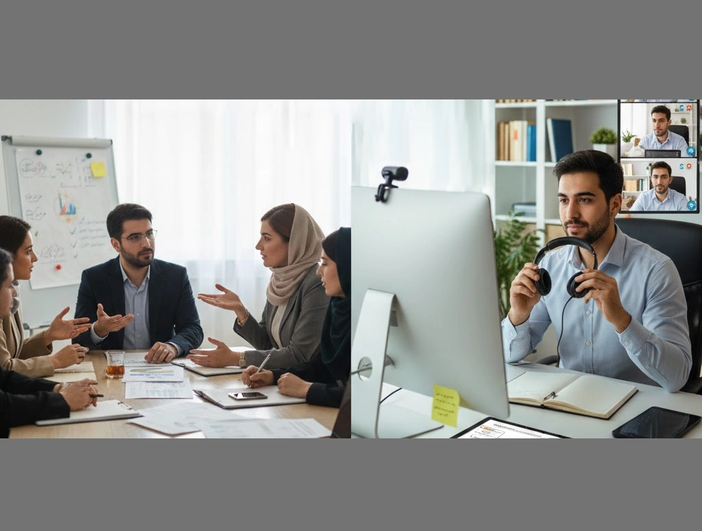 آمادگی قبل از جلسه مذاکره آنلاین