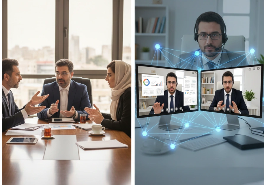 تفاوت مذاکره حضوری و مذاکره در وب کنفرانس