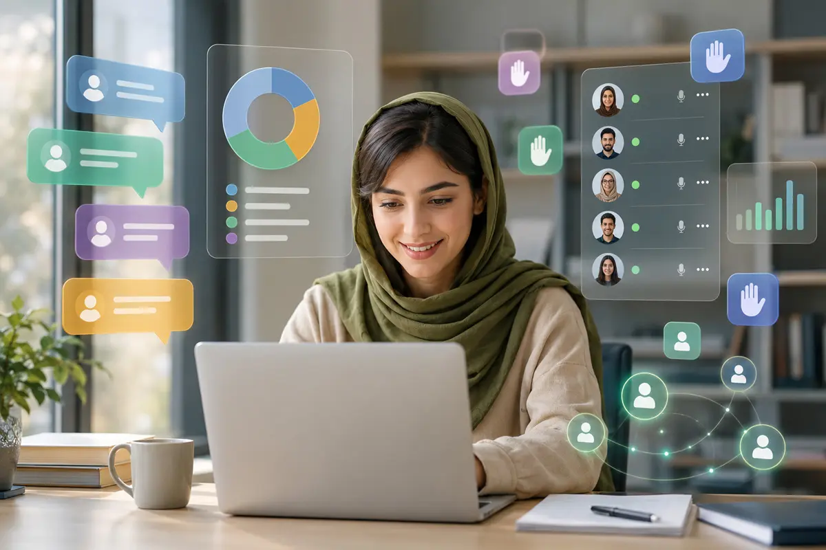 مدیریت نظم و تعامل در کلاس آنلاین