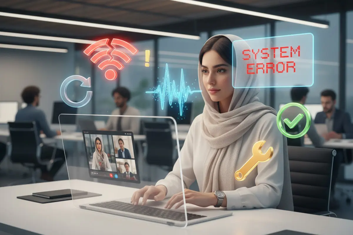 رفع مشکلات فنی رایج در کلاس آنلاین