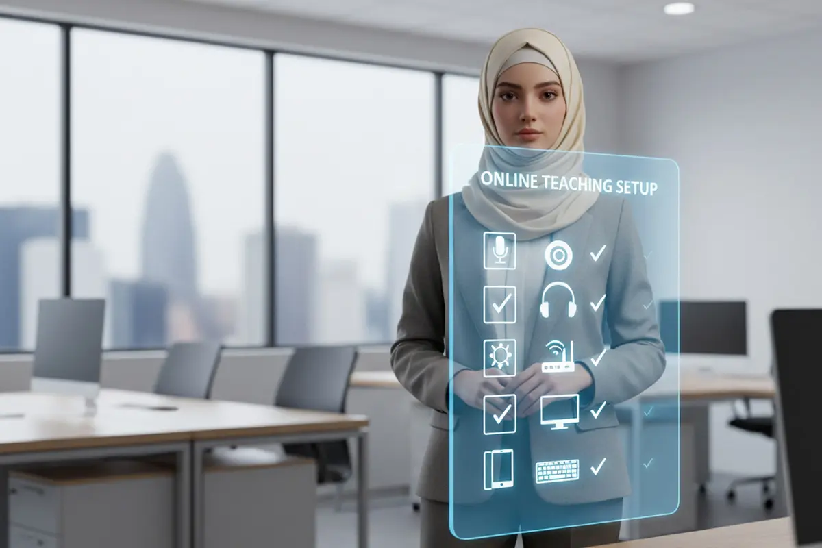 چکلیست تجهیزات موردنیاز مدرس کلاس آنلاین