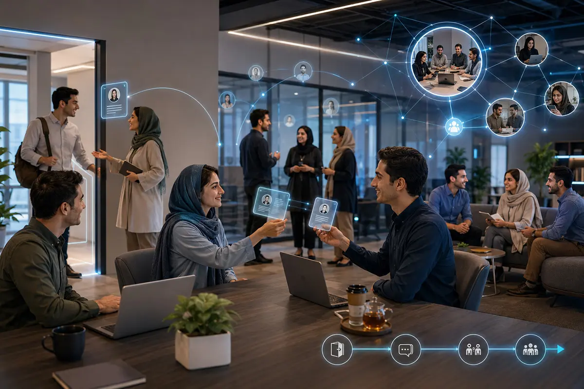 شبکهسازی شرکتکنندگان در رویداد آنلاین
